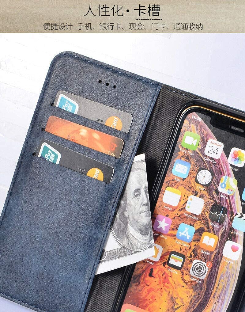 Gukas Vera Pelle Case per BRONDI Amico Smartphone XS 5 Genuine Flip