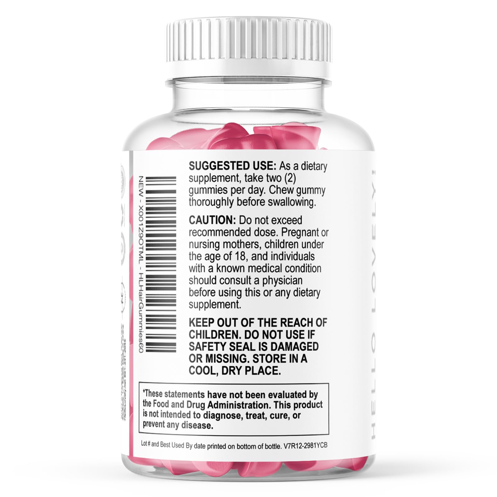 Hair Vitamin Gummy - Advanced Hair, Skin, & Nails Supplement - Complete Beauty Complex with 5000mcg Biotin - Supports Thicker, Stronger, Fuller Hair for Women & Men - Berry Flavor - 120 Gummies — Amazon image 8