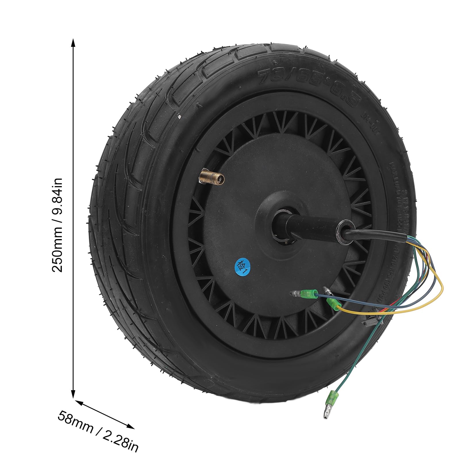 YUYTE Monopattino Elettrico Motore Ruota 10 Pollici con Coppia Elevata,