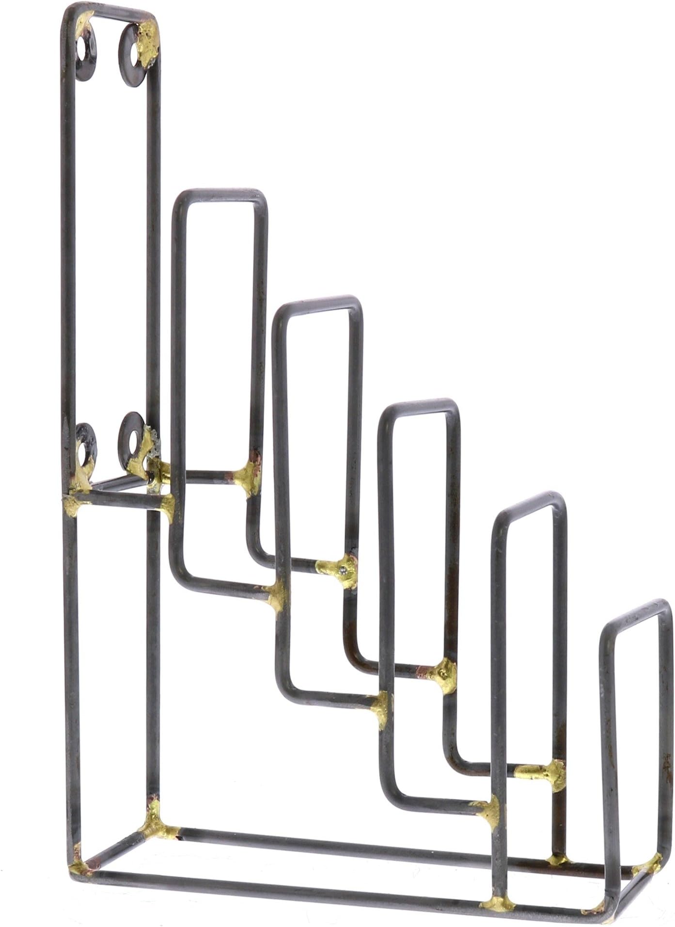 MY SWANKY HOME Set 2 Tiered Metal Display Stands | Plate Rack Easel Holder Tabletop