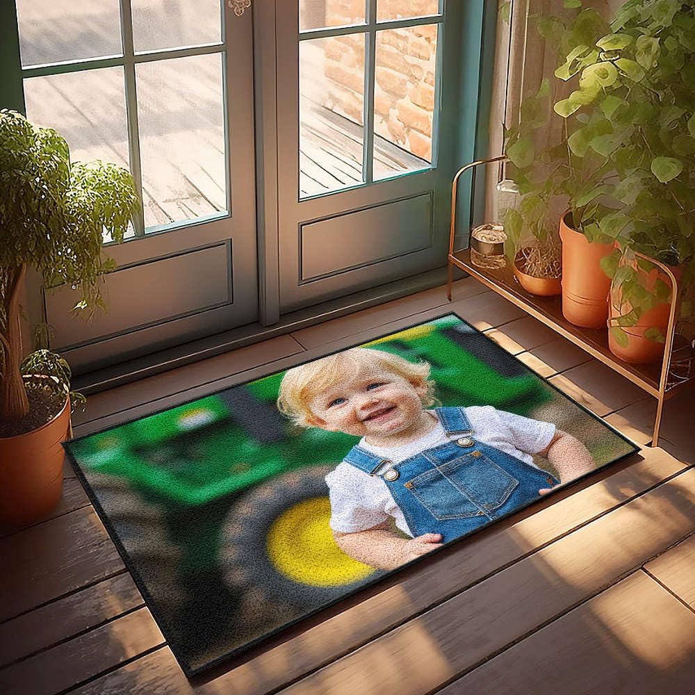 Tapis d'extérieur amusant A Cheerful Child paillasson Man Cave 65 x 90 cm