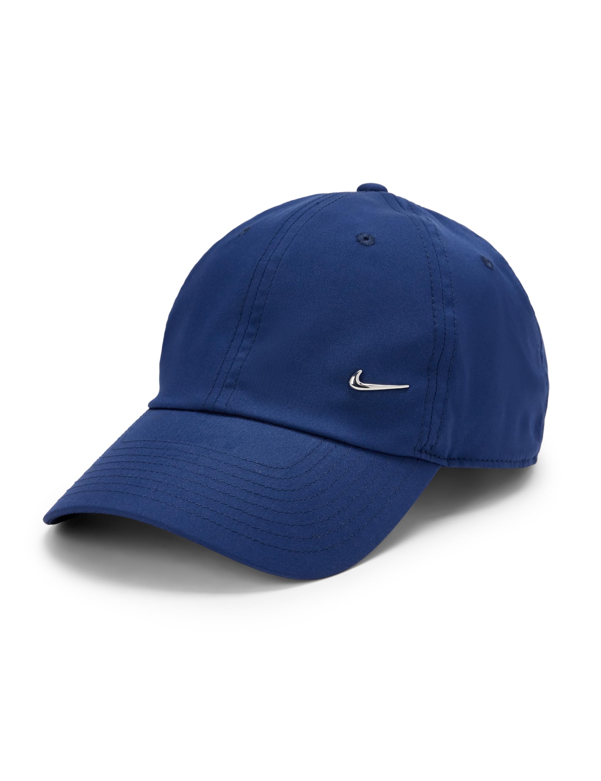 Nike Herren Df Club Baseballkappe, Midnight Navy/Metallic Silver, S-M EU