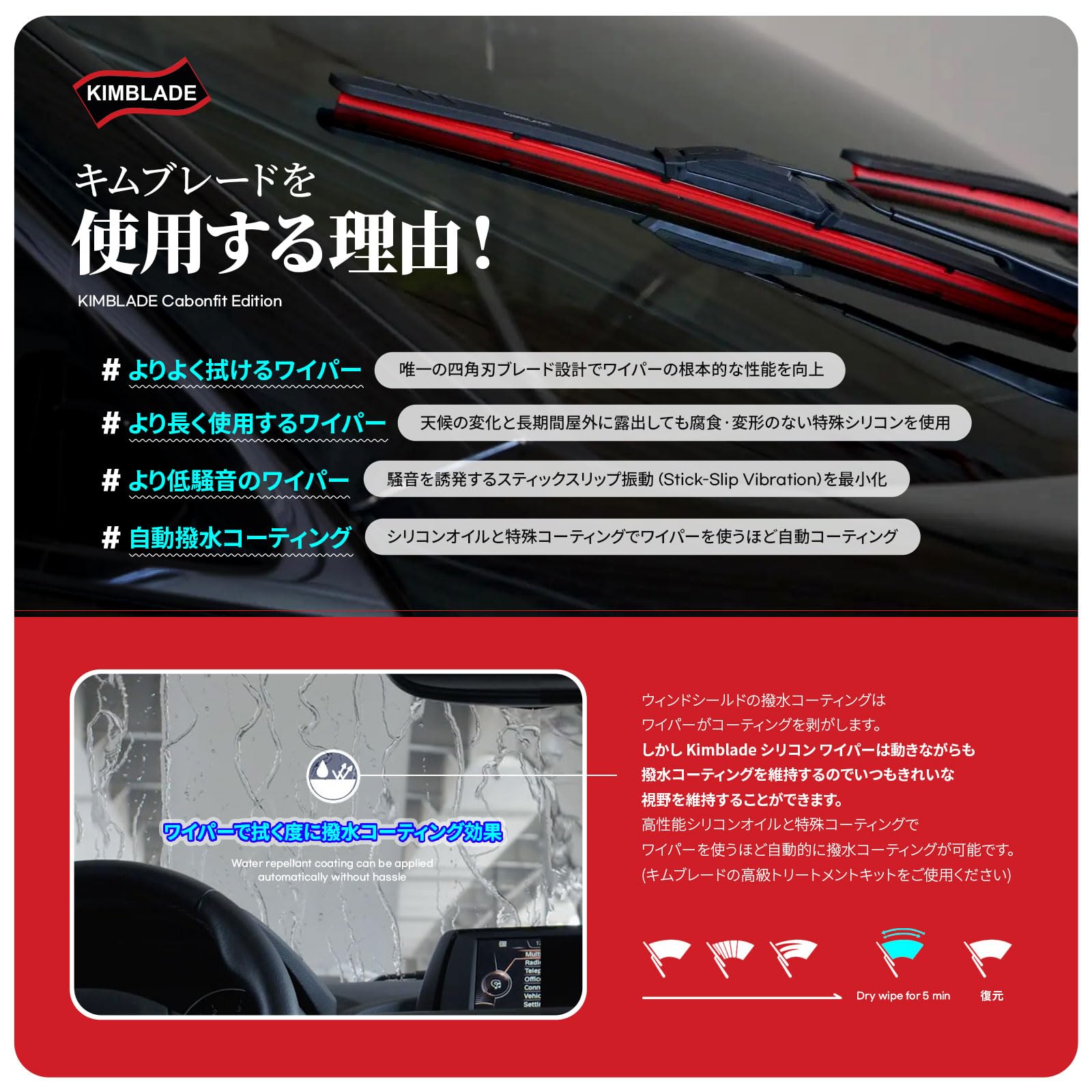 Amazon | [KIMBLADE] BMW用 X3 ワイパー ブレード・フロントセット