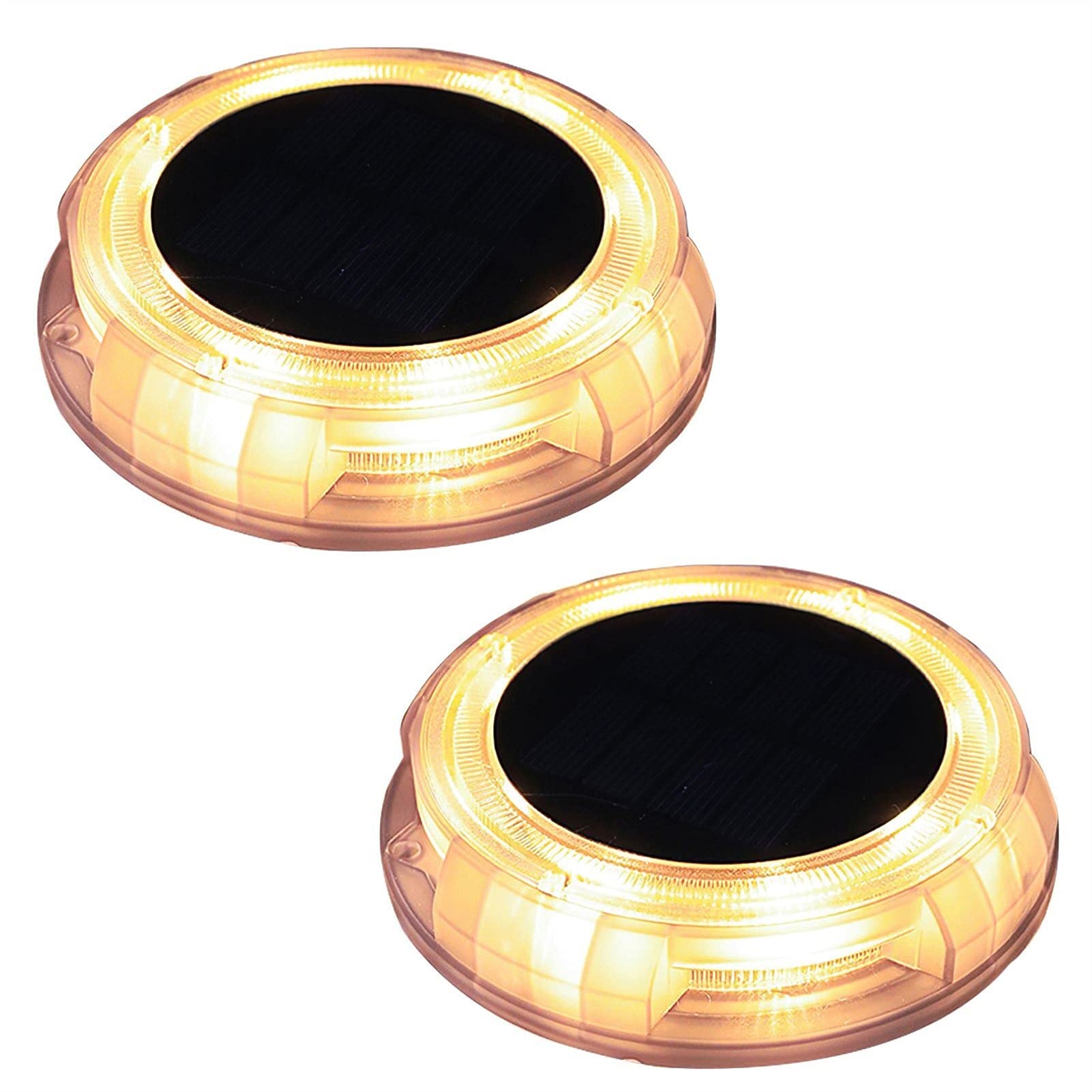 Solar-Bodenleuchten, Solar-Gartenleuchten for den Außenbereich, 12 LEDs, wasserdicht, Gartendekoration, Landschaftsbeleuchtung for Terrasse, Weg, Rasen, Hof, Deck Lampen (Color : White Light,