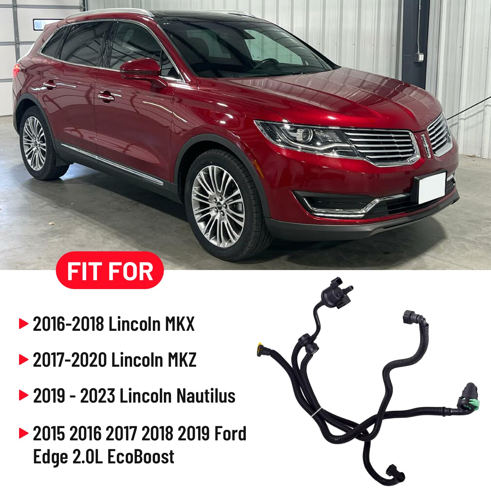 F2GZ9D289A Vapor Canister Purge Valve, Tube Assembly Fuel Vapour