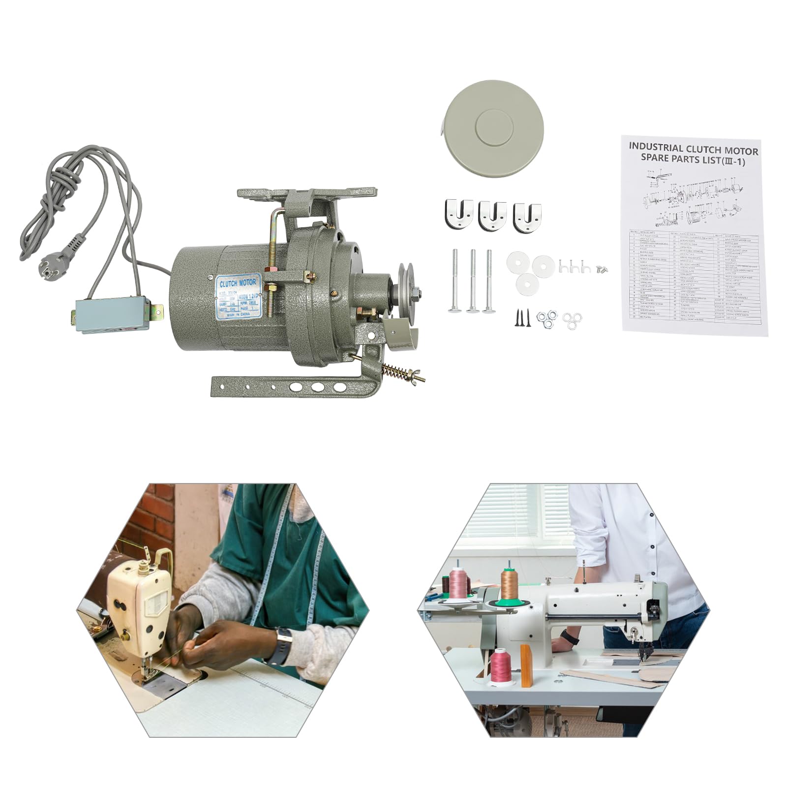 Maquina De Coser Profesional Servomotor Motor Máquina Coser Eléctrica Motor Eléctrico Para Máquina De Coser, Máquina De Coser Industrial, 400 W, 2850 RPM, Para Máquinas Coser Industriales Domésticas