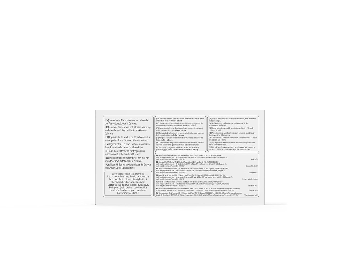 Kefir Starter Culture - Pack of 12 Freeze Dried Sachets (12)