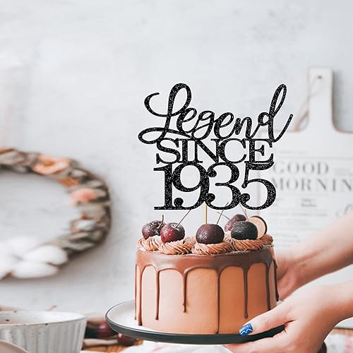 Miniatura 9 de Legend since 2008 Cake Topper 15th Birthday Happy Birthday Cake Topper para hombres y mujeres animan a 15 años de edad decoración de pastel con