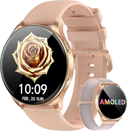 Blackview Smart Watch for Women(MakeAnswer Calls), 1.43''AMOLED Touchscreen Fitness Tracker with 100+ Sports Modes, Heart RateSpO2Sleep Monitor2