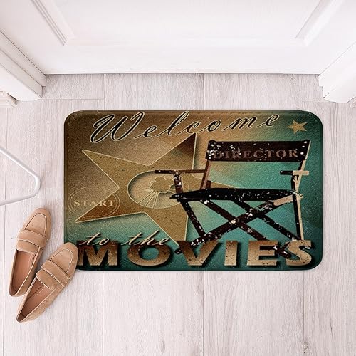 Miniatura 16 de Alfombras de baño vintage de cine para cine, diseño de póster de cine, alfombras Btah para ducha, bañera, palomitas de maíz, tapetes de baño para