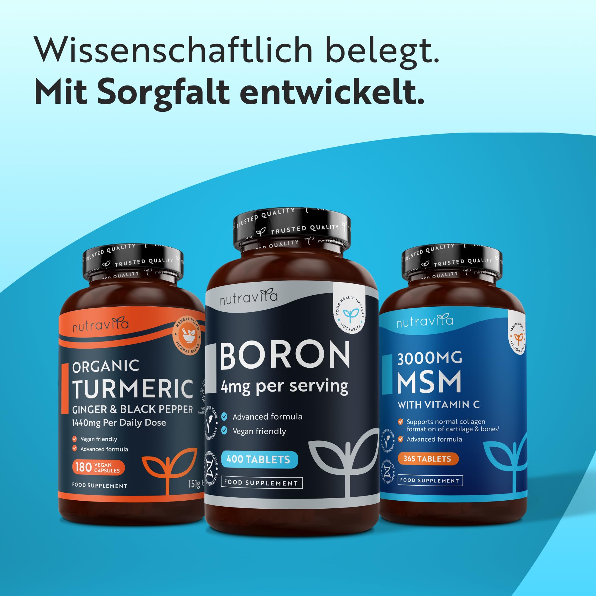 Nutravita Boron - 4mg Reines Bor je Tablette - 400 Tabletten – Ansicht 10