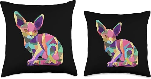 Miniatura 3 de Sphynx Cat Gifts - Cojín para mujer, diseño de gato con esfinge, 16.0 x 16.0in, multicolor