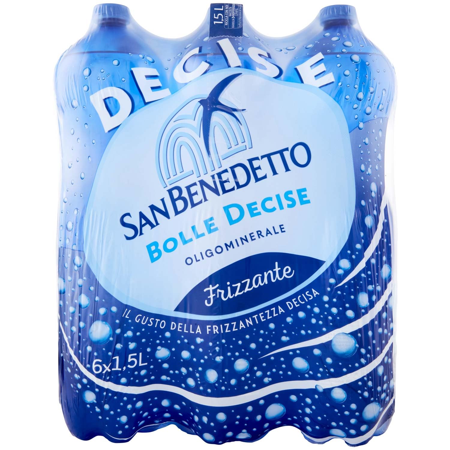 San Benedetto Frizzante 1,5l c6 woda gazowana mineralna numer 1 we Włoszech