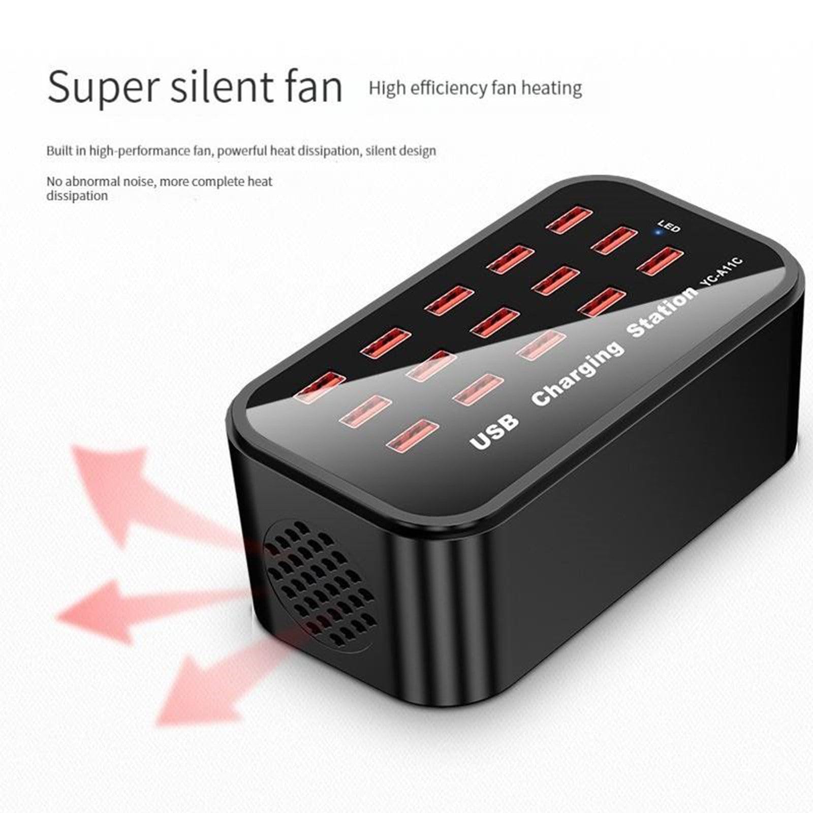 Chargeur USB 16 Ports pour téléphone Portable, Multi-Ports, Prise USB 100W, adapté aux tablettes et téléphones