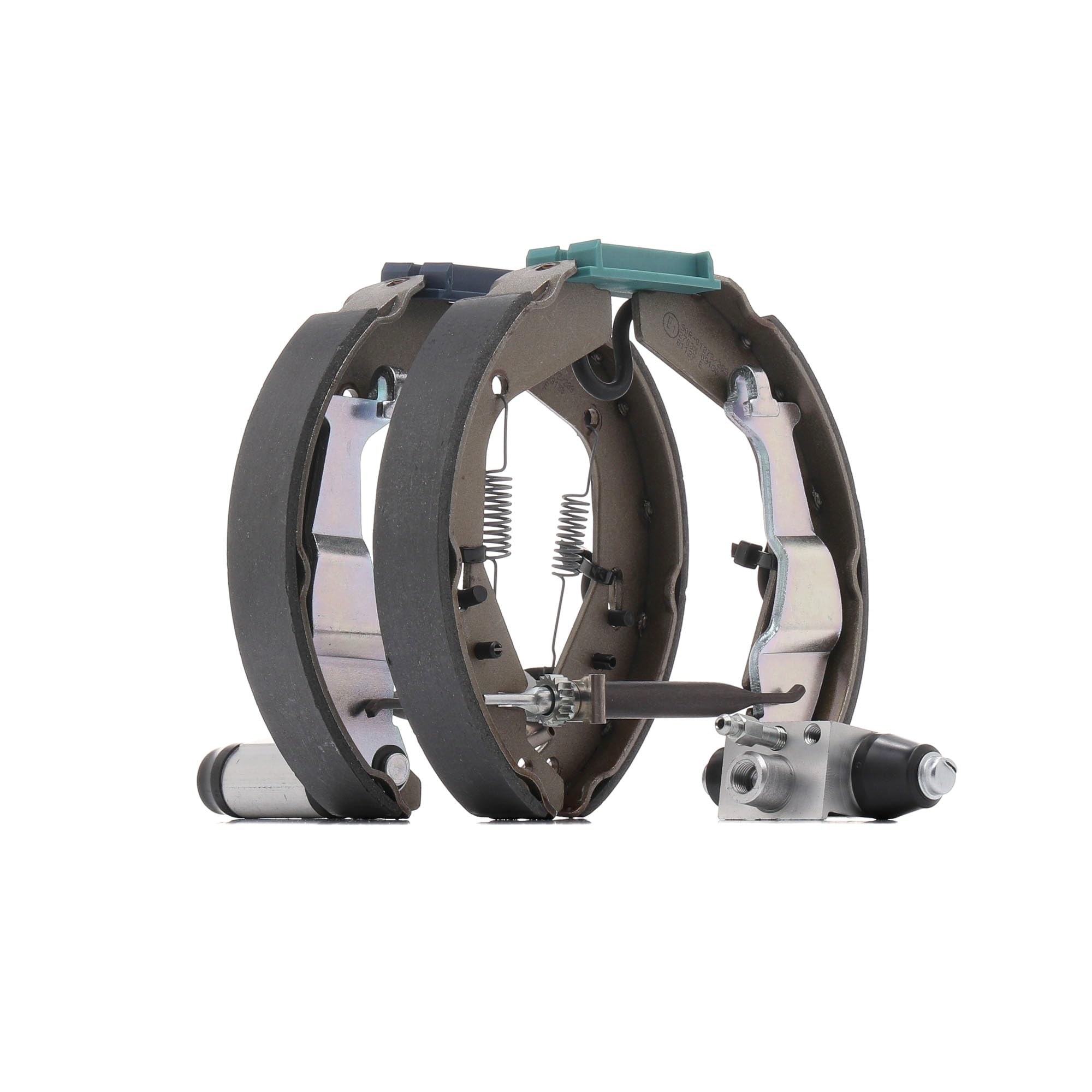 RIDEX 3859B0338 Bremsenset Trommelbremse Bremsbacken Satz mit Radbremszylinder mit Stellelement Hinten Kompatibel mit OPEL AGILA A H00, SUZUKI IGNIS II, SUBARU JUSTY III G3X, VAUXHALL Agila Mk I A H00