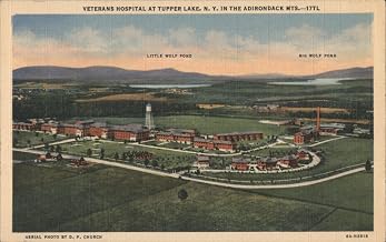 Veterans Hospital, Tupper Lake, NY, Adirondack Mountains New York Original Postcard