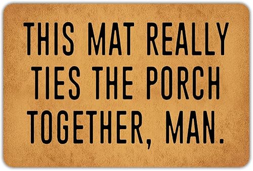 Divertido tapete de goma antideslizante para puerta delantera, jardín, cocina, dormitorio, 23.6 x 15.7 pulgadas