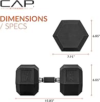 Vista 386 de CAP Barbell - Mancuerna recubierta Varias opciones de pares y conjuntos
