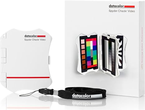 Datacolor Spyder Checkr Video Video Color Tool with Patent-Pending Color Pattern Card That leverages How Video is Processed, for More Color Information at-a-Glance for Precise Color & Exposure. | Patent-pending color pattern card gives more color data at a glance for precise color and exposure