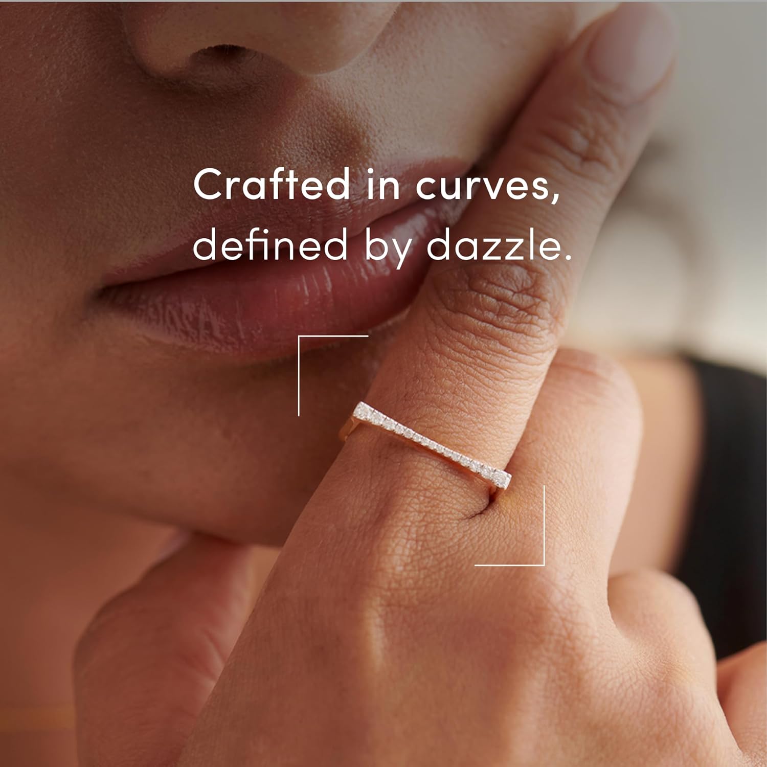 Diamond Rings for Women, Dainty Lab Grown Diamond Ring, Hypoallergenic 925 Sterling Silver Rings with 14K Gold Vermeil (25x Thicker Than Plated Gold Jewelry), Jewelry Gift Box, 5 Years of Warranty