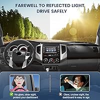 Vista 4 de Alfombrilla para tablero a medida para Toyota Tacoma 2005-2015, cubierta para salpicadero, tapete antideslizante, protector, protector solar, sin