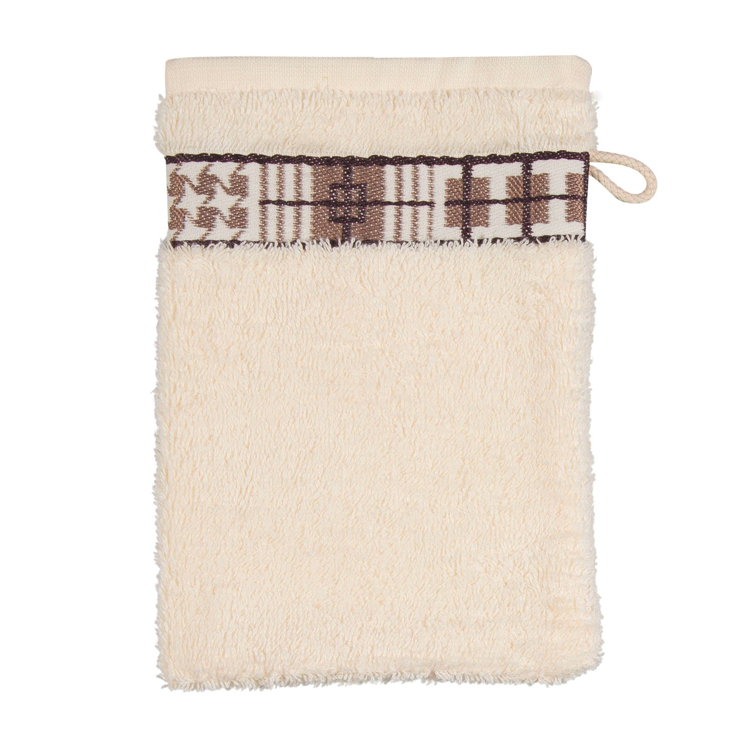Frottana Möve wash mitt Cotton ivory 20 x 15 cm