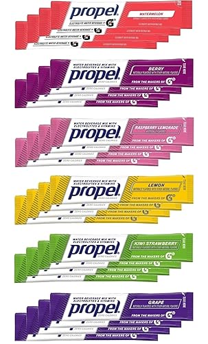 Miniatura 3 de Propel - Paquete variado de 6 sabores en polvo con electrolitos, vitaminas y sin azúcar, 24 unidades