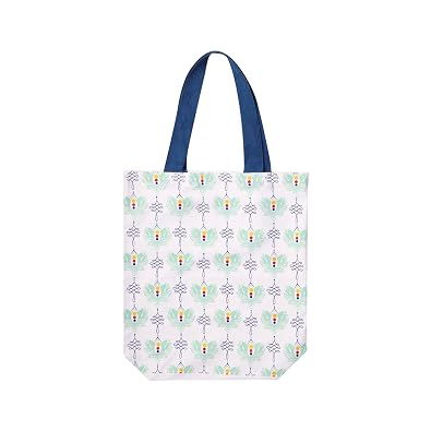 DOODLE Tote Bag for Women and Girls | Eco-Friendly Shoulder Bag for Shopping, Travelling and College I Washable and Reusable - (Motif Spiral)