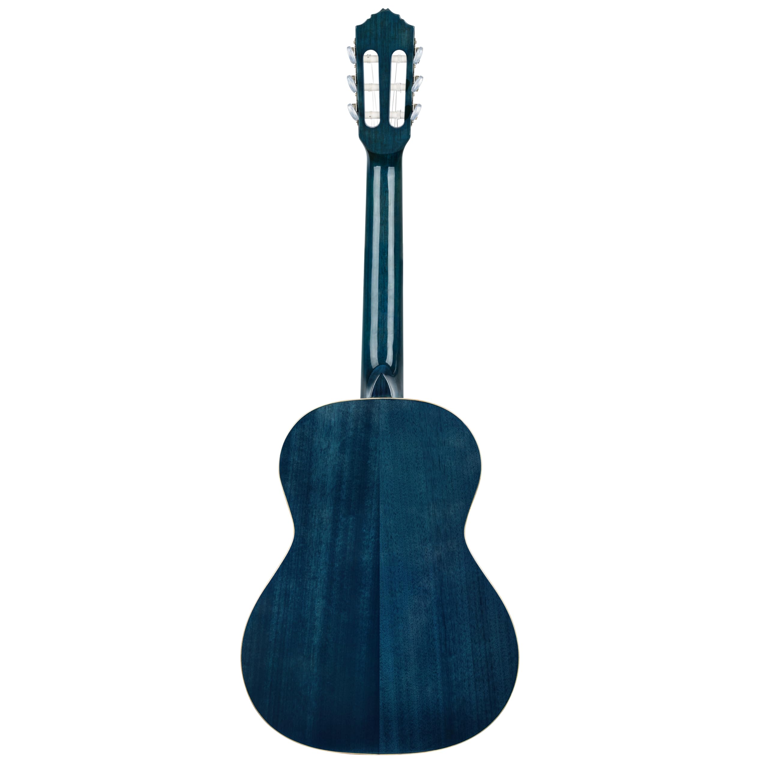Ortega Guitars 3/4 Konzert Gitarre – Family Series – Inklusive Gig Bag – Fichte, Mahagoni, Blau (R121-3/4OC)