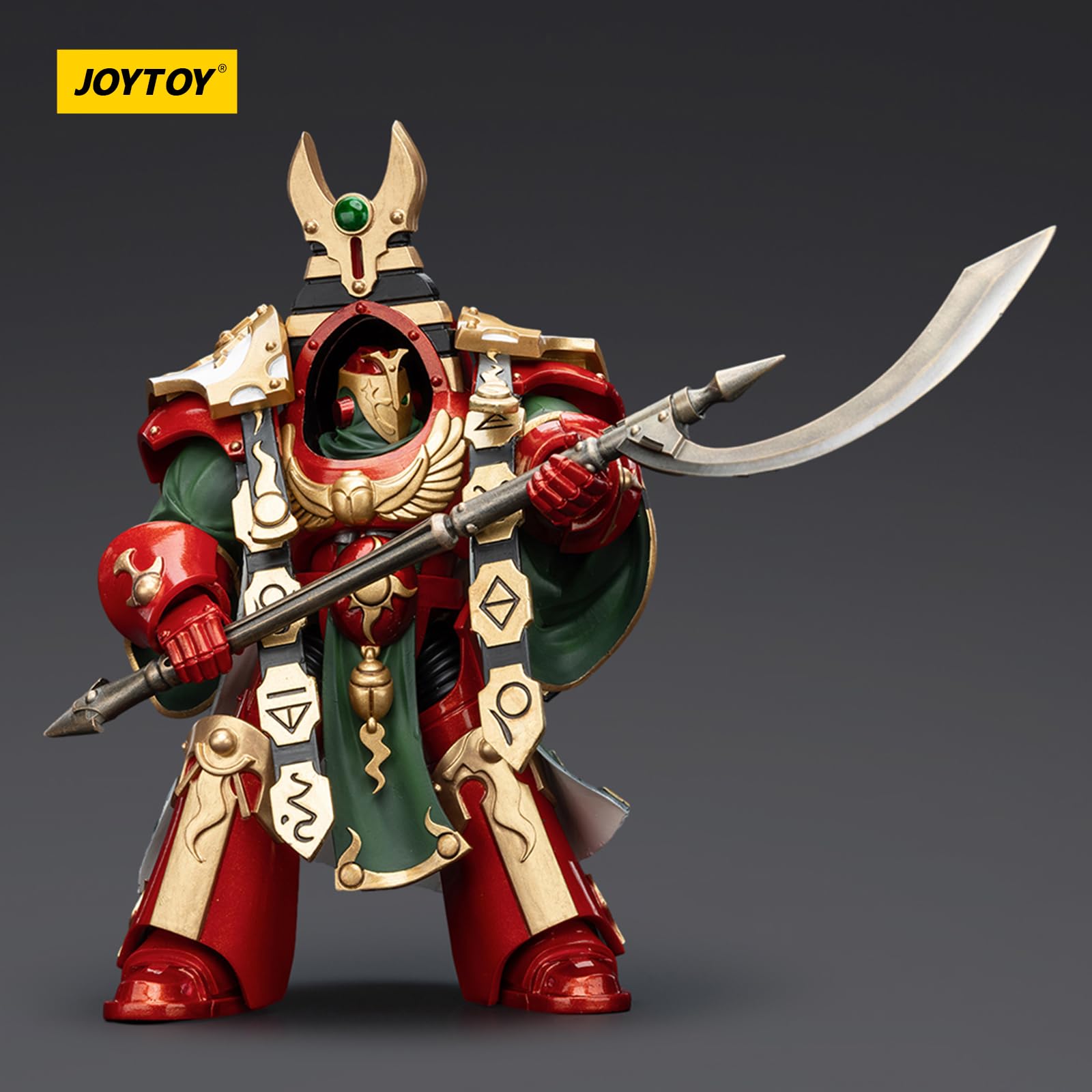 JOYTOY Warhammer 40k Thousand Sons, 1/18 Legion Praetor of the Thousand Sons in Cataphractii Terminator Armor Action Figure Collectible Model