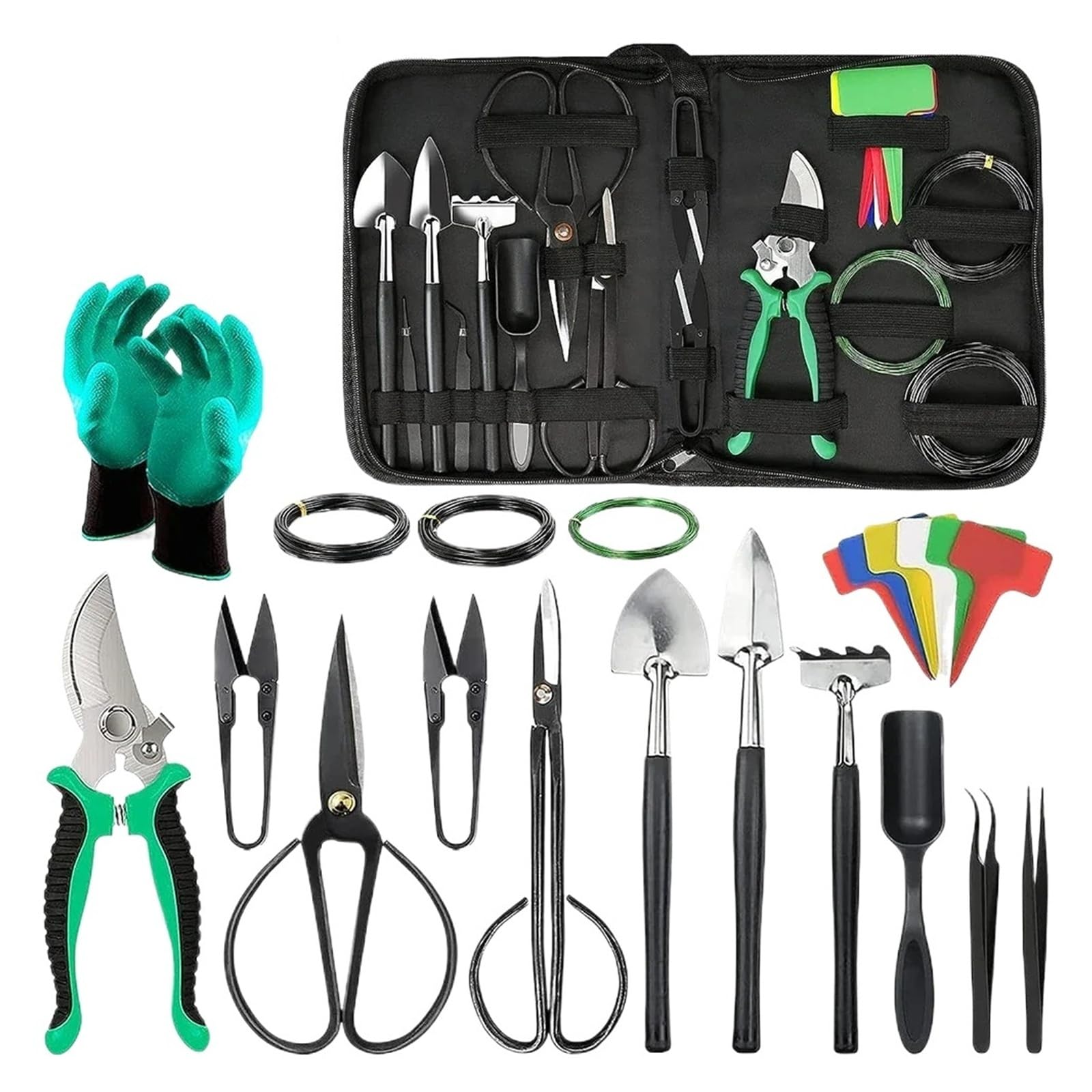 Kit de herramientas for bonsái, 22 Uds., árbol for principiantes, juego for, tijeras podar