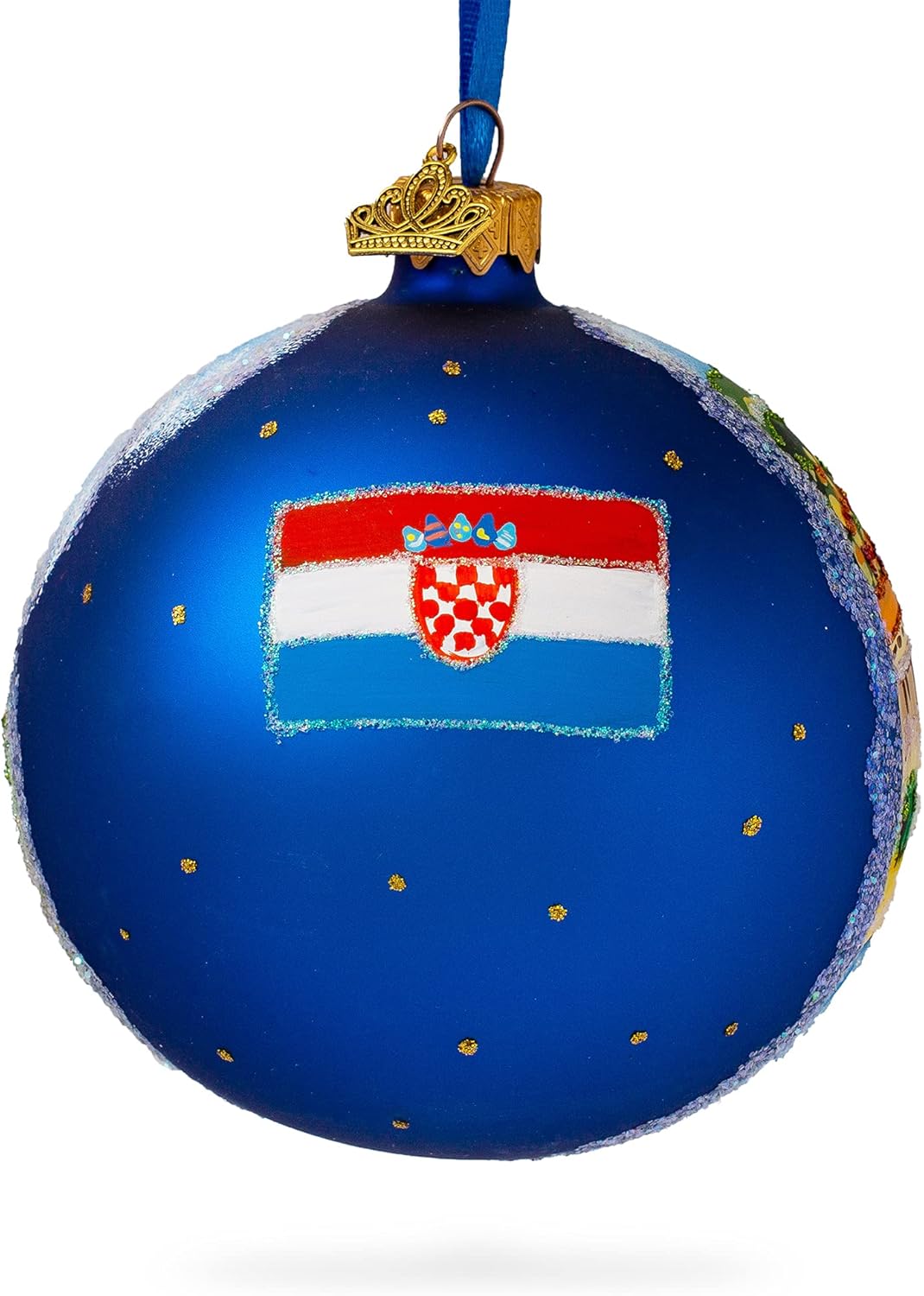 The Walls of Dubrovnik, Croatia Glass Ball Christmas Ornament 4 Inches