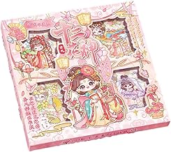 Jack & James - Kawaii Japanese Cute Cartoon Stickers, Pink Cherry Blossom Theme, Decorative Labels for Scrapbooking and Crafts,100 Sheet (Style -4)