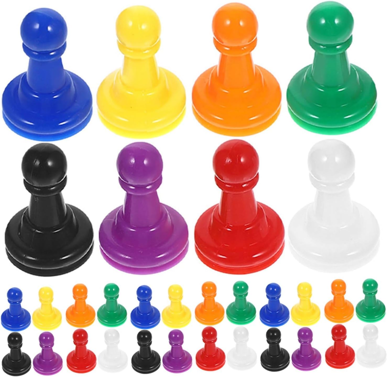 128pcs Plastic Board Game Pieces for Tabletop Play and Replacement
