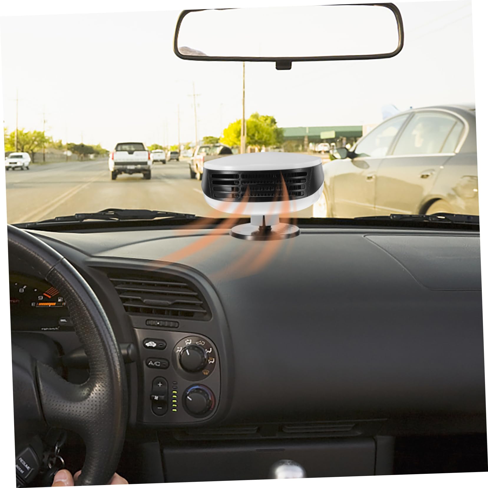 12v Calefactor Portátil Para Coche Desempañador De Ventanas y Ventilador Para Vehículos Para Invierno y Suv Camiones y Rvs