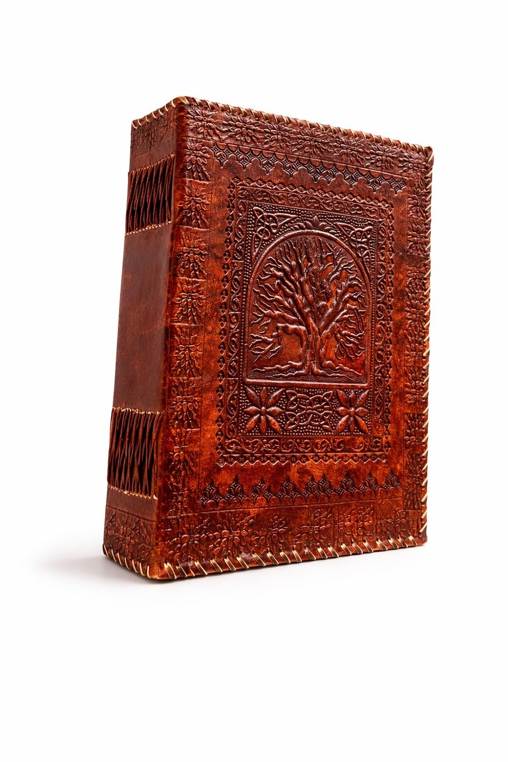 600 Seiten massives LederTagebuch | Baum des Lebens Tagebuch | großes LederSkizzenbuch | handgefertigtes Tagebuch | LederGrimoire | LederNotizbuch | Buch der Schatten | SchreibLederNotizbuch