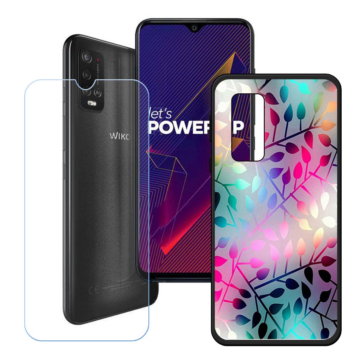 DYSu Cover + Vetro Temperato Per Wiko Power U10 (6.82