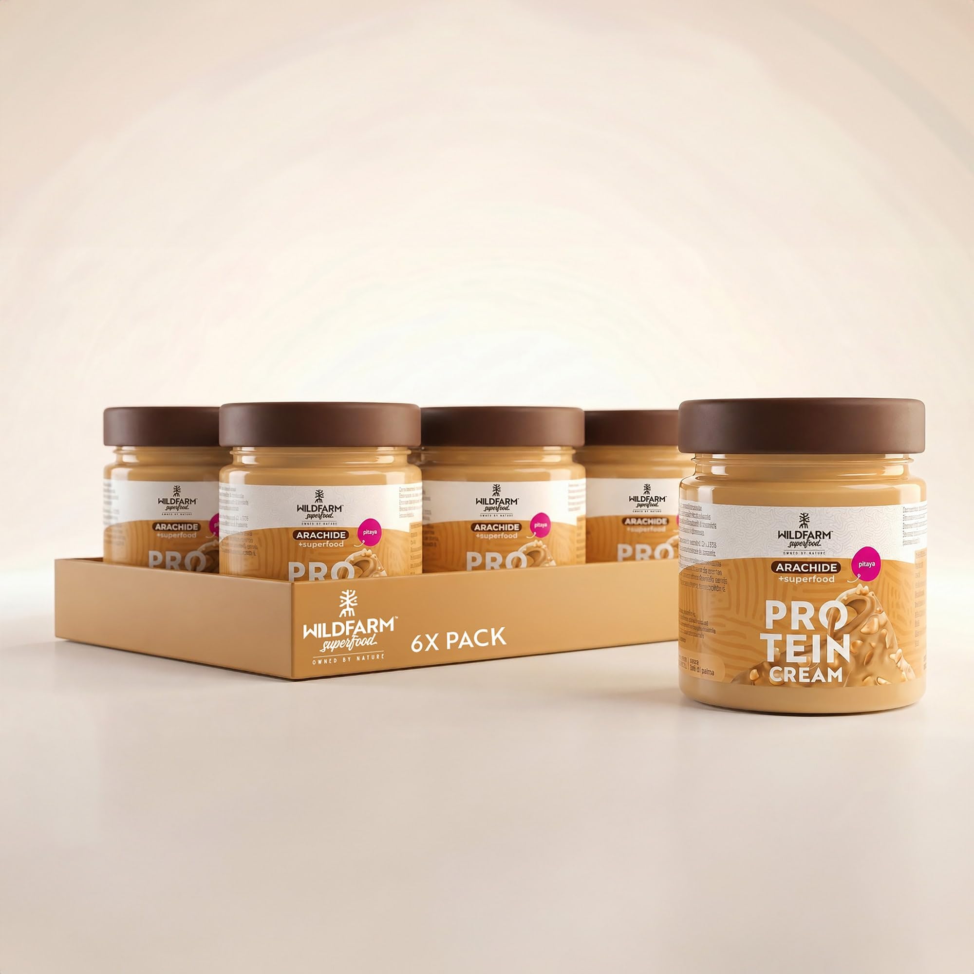 WILDFARM Super Protein Cream EVO 2.0 Arachide + Pitaya 6 x 180 g