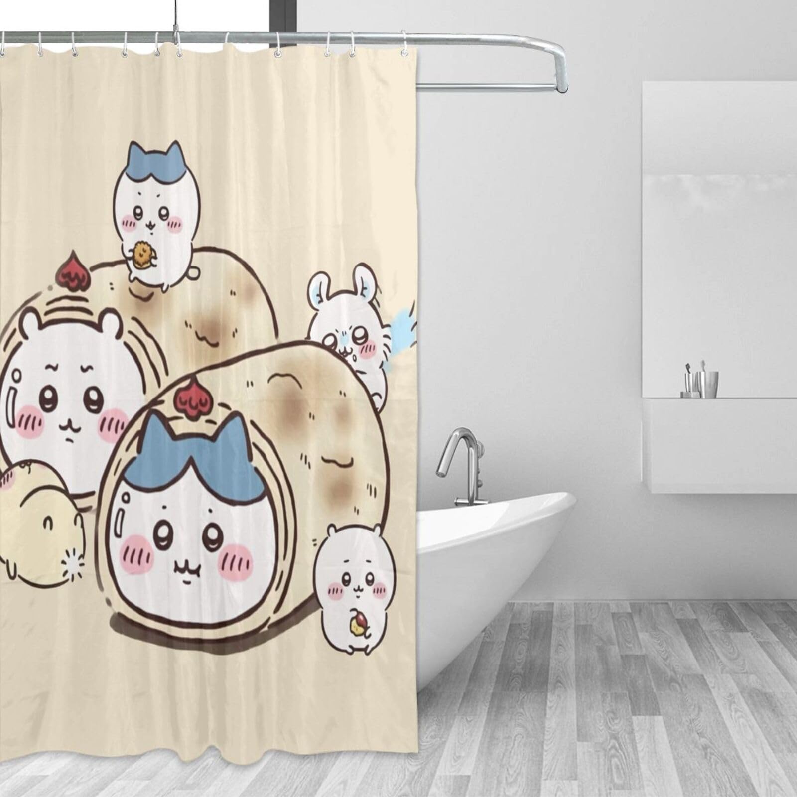 Amazon.co.jp: シャワーカーテン ちいかわ おしゃれ 防水 防カビ加工