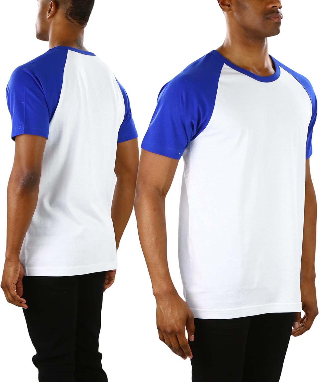 ToBeInStyle Men’s Three Quarter Sleeved Baseball Inspired Classic Shirt Tee - Image 2