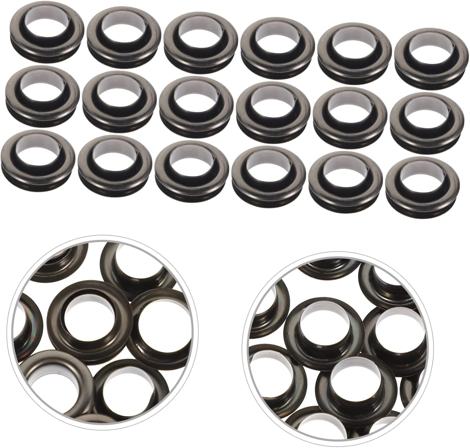 BELLIFFY 50sets Air Eye Buckle Belt Tag Grommet Kits for Sewing Canvas Multi-Purpose Eyelets Portable Design