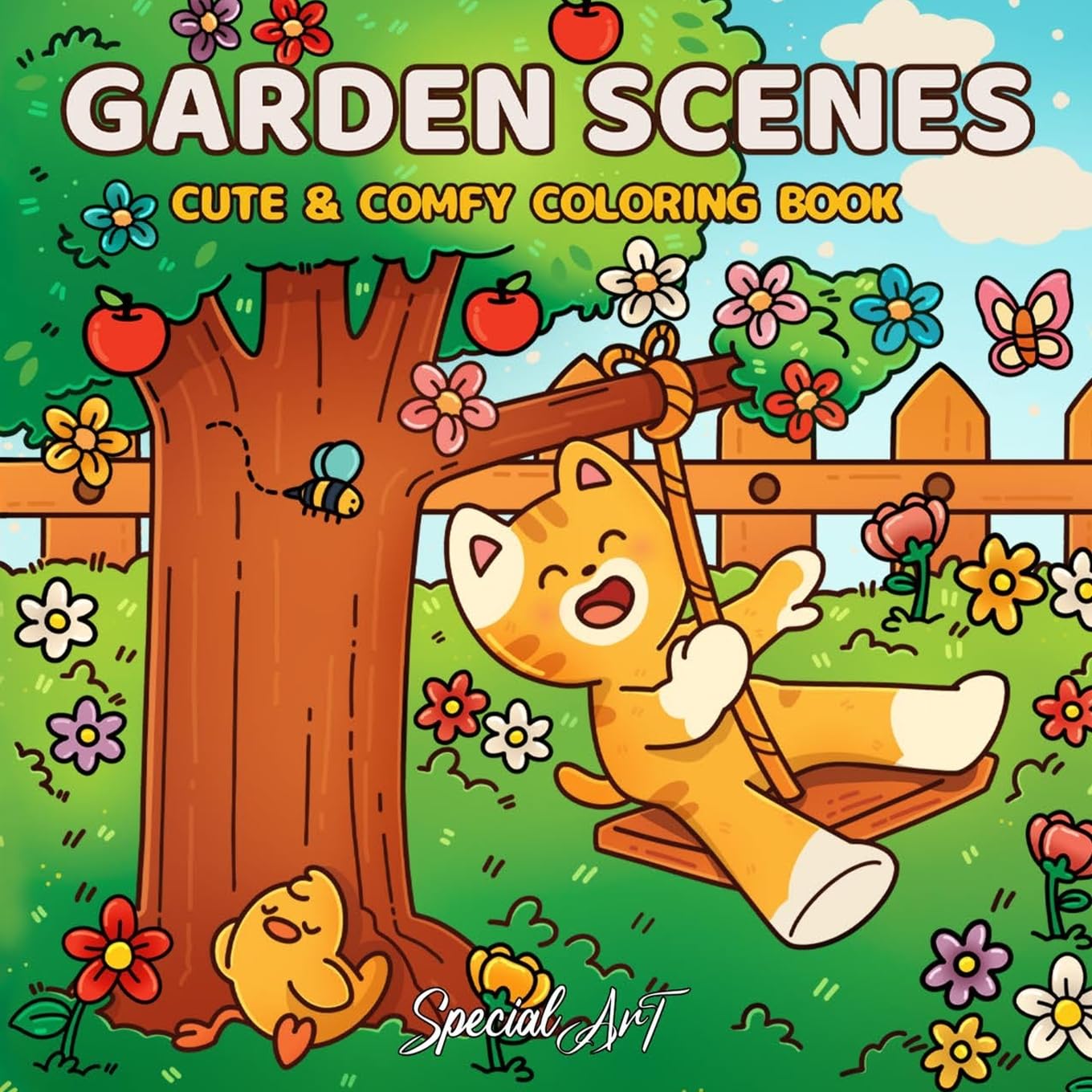 Garden Scenes: A Cute and Calming Garden-Themed Coloring Book for Quiet Escapes: 3 (Relax and Color)