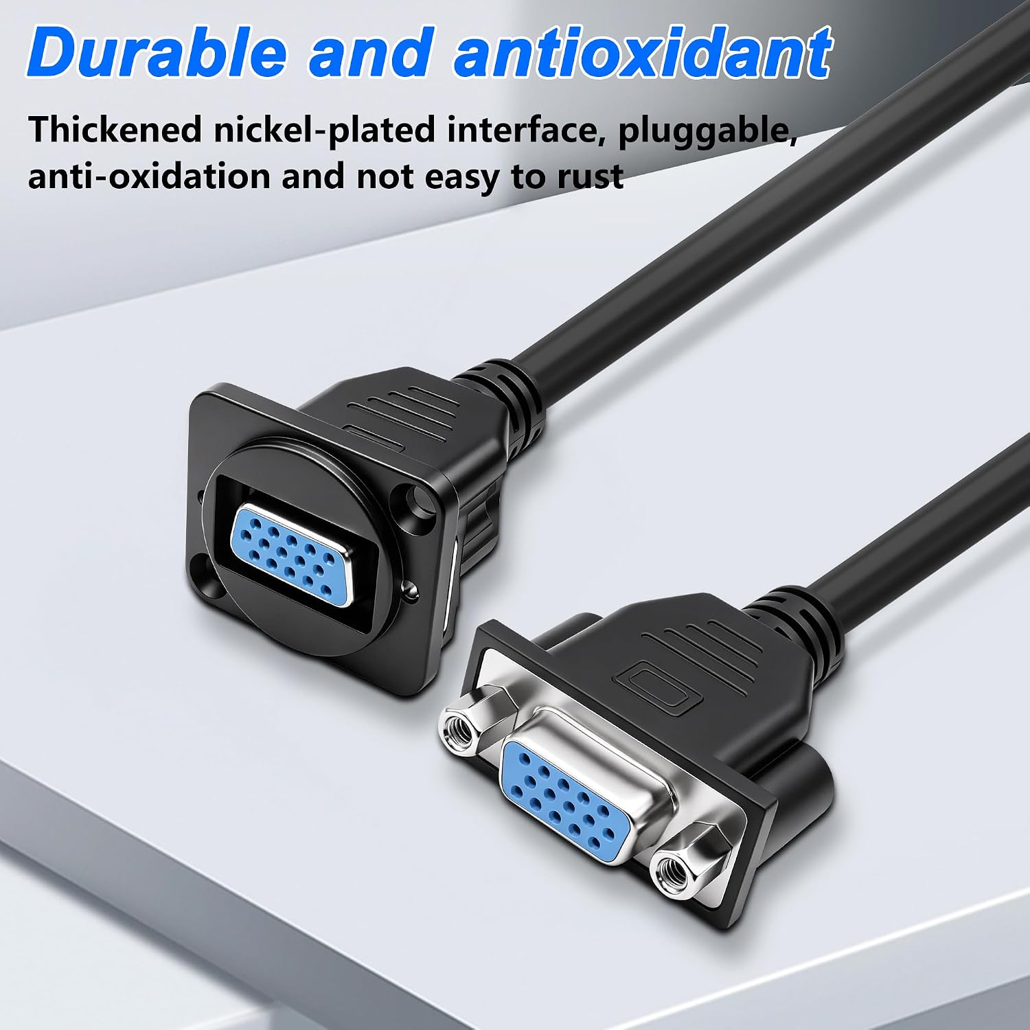 MEIRIYFA D-Type VGA 15Pin Female to Female Extension Cable