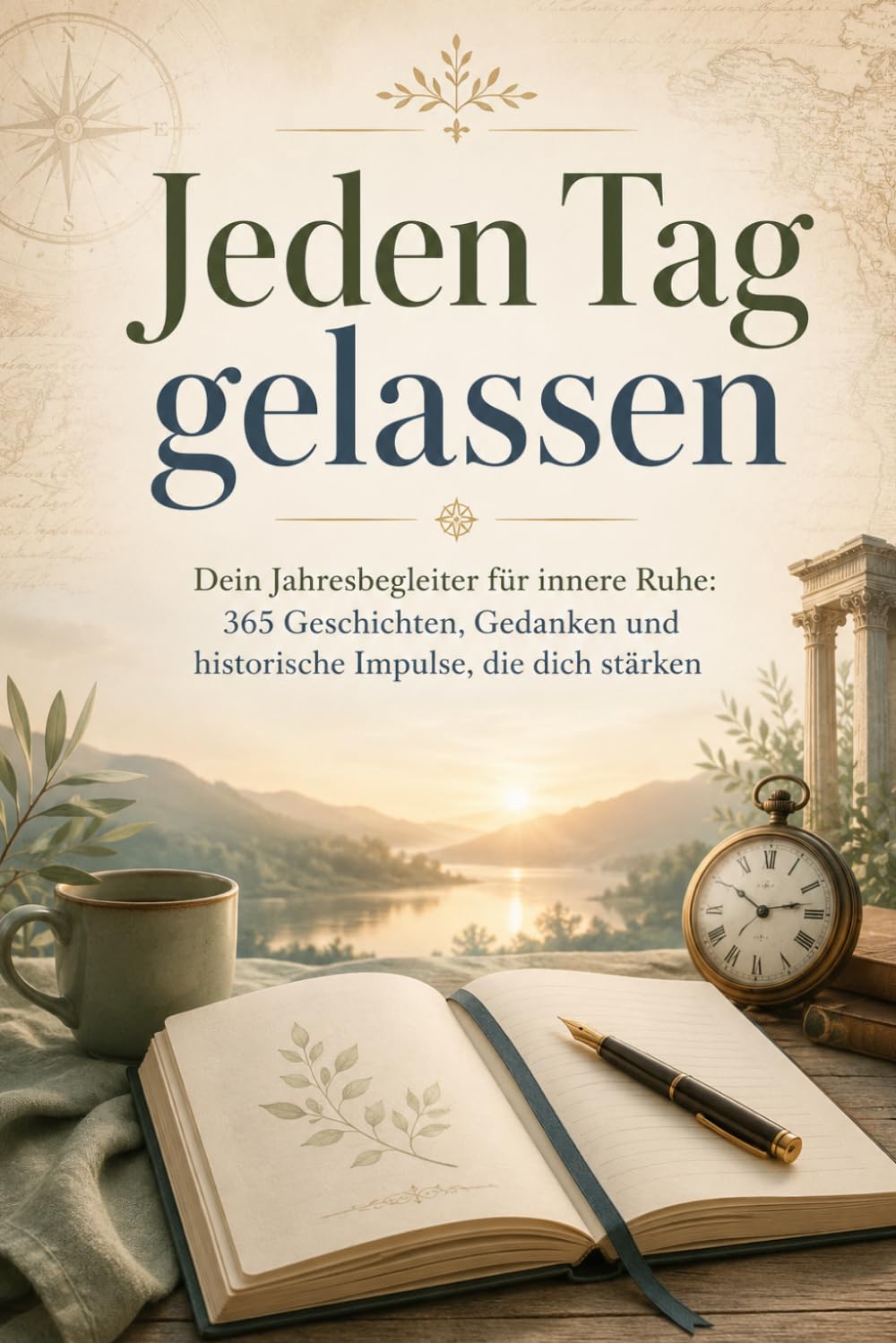 Jeden Tag gelassen: 365 historische Impulse für innere Ruhe, mentale Stärke und mehr Lebensfreude