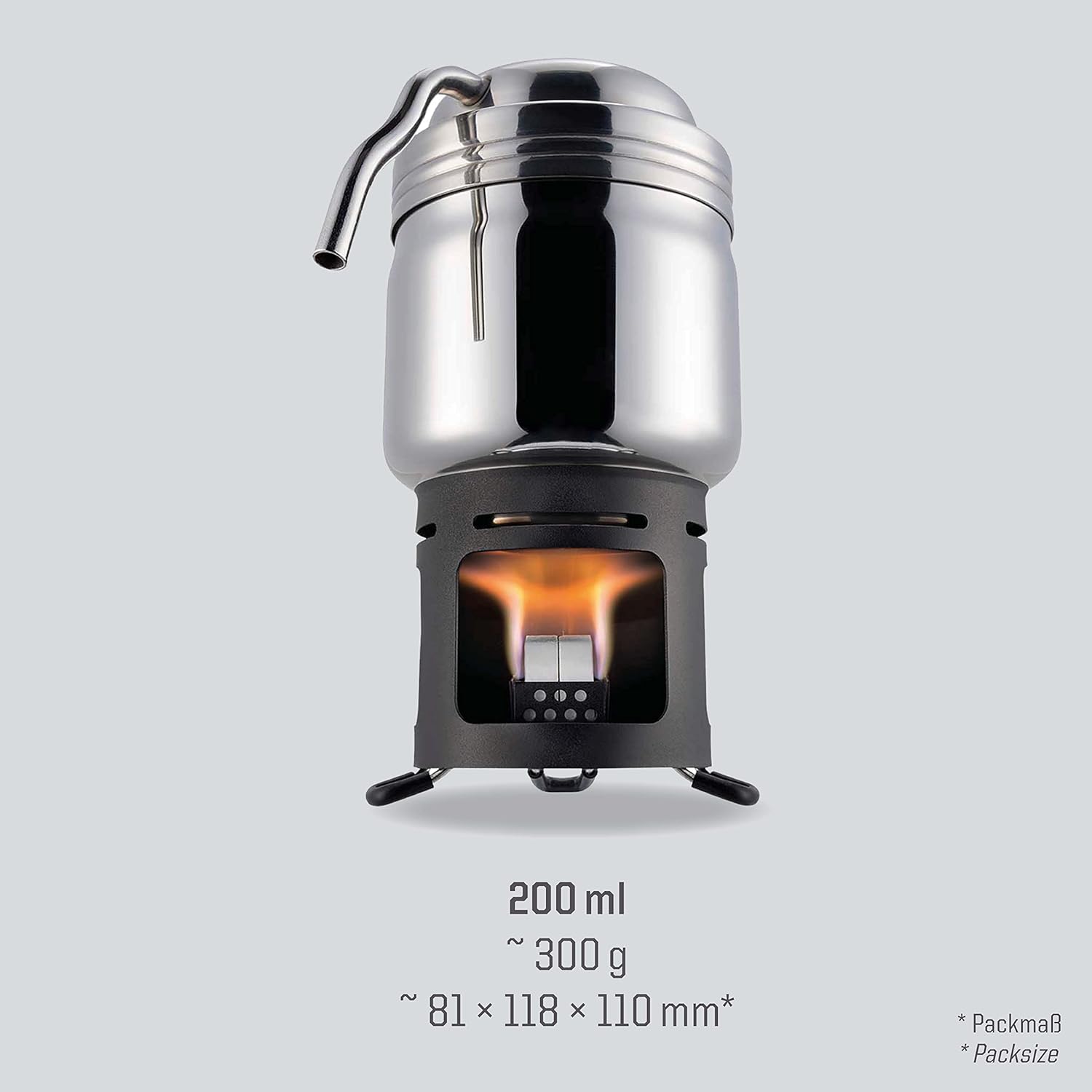 Esbit Stainless Steel Coffee Maker for Use with Solid Fuel Tablets