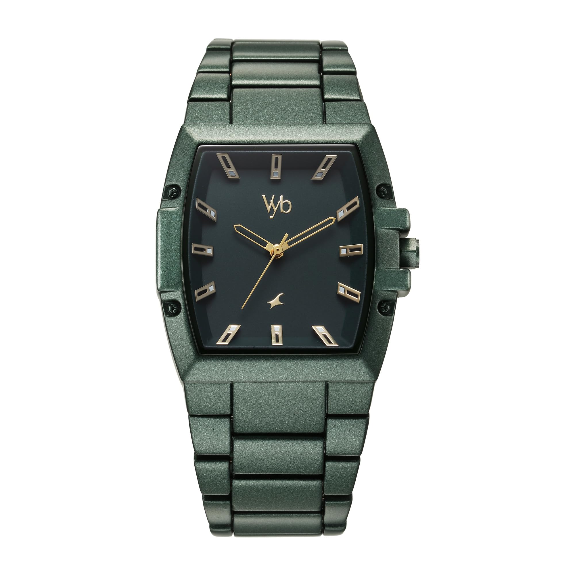 fastrack Vyb Pioneer Quartz Analog Green Dial Watch for Men-picture-36