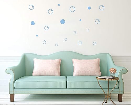 Miniatura 2 de 90 calcomanías de pared grandes con burbujas de jabón, calcomanías de baño, arte de pared, vinilo para baño, dormitorio, decoración de guardería,