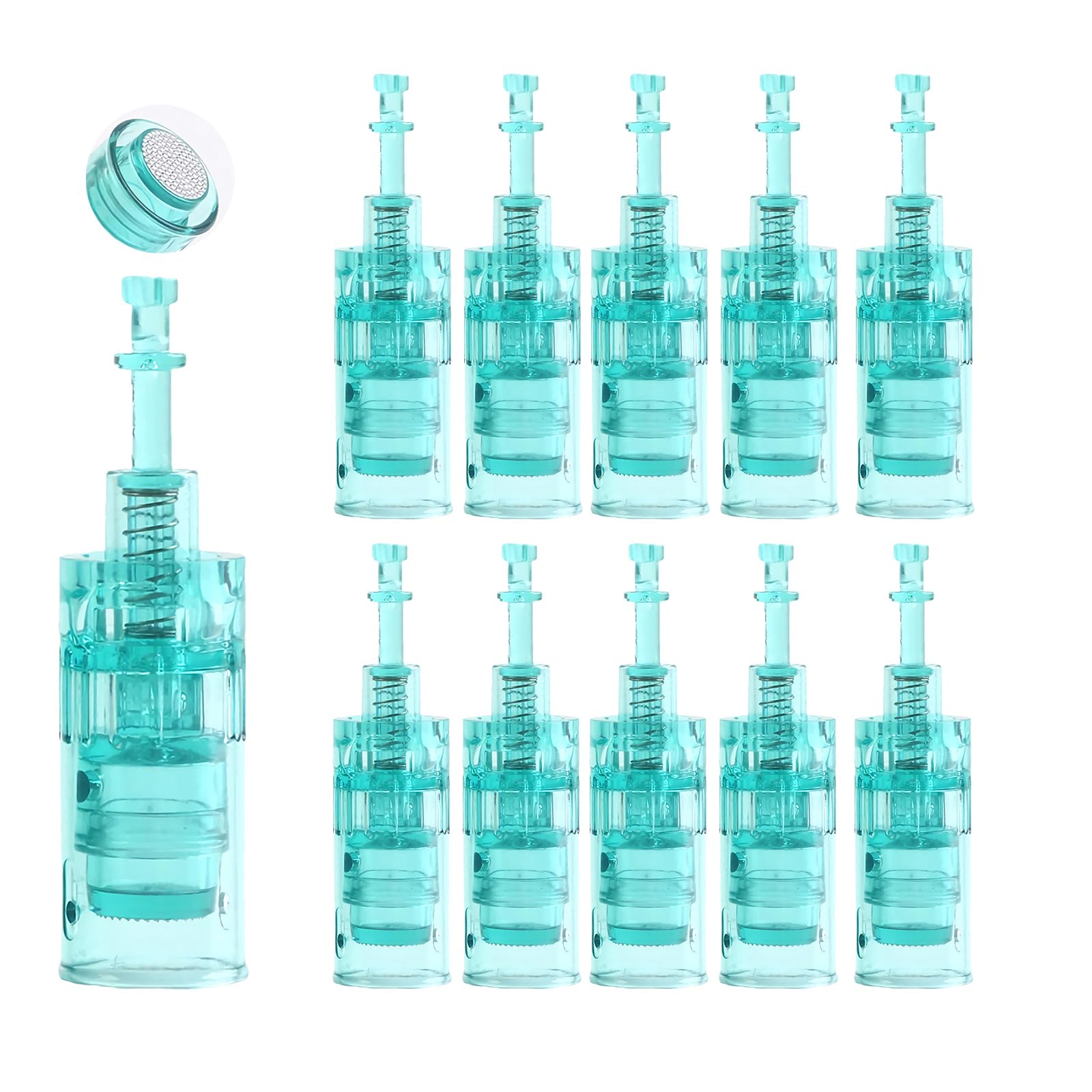 5Pcs Nano-R Microneedling Pen Replacement Cartridges for Dr.pen A6S Model, Authentic Disposable Replacement Cartridges Bayonet Slot Microneedling Cartridges Skin Care Accessories