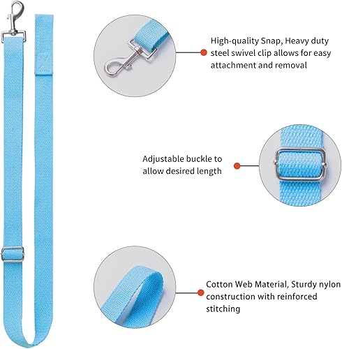 Miniatura 3 de Perchas de algodón con correa de cubo para caballo, 4 piezas ajustables de 28 a 50 pulgadas de longitud, proveedores para redes de heno, cubos de