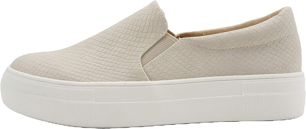 TOPSHOE ave- Zapatilla sin cordones con plataforma Hike y espuma acolchada